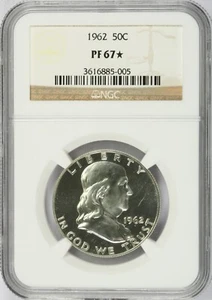 1962 50c Franklin Half Dollar NGC PF 67* - Picture 1 of 4