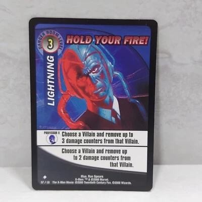 Marvel X-Men #57 Lightning Hold Your Fire Trading Card WOTC 2000 TCG CCG - Image 1 of 2