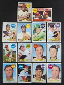 1969 Topps Baseball Lot 14 Cards Brooks Robinson - Picture 1 of 3