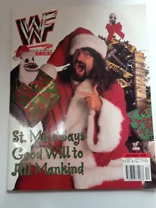 Revista WWF WWE diciembre 1999 cubierta de Mick Foley + póster/calendario - Imagen 1 de 3