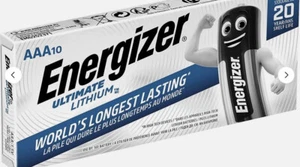 20x Energizer VERALTET 03/2023 - AAA Ultimate Lithium Batterien - Batterie - Bild 1 von 1