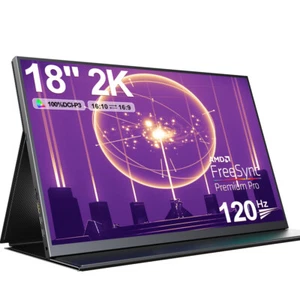 120 Hz 18Zoll Gaming Tragbarer Monitor HDR IPS 2560x1600 HDMI USB C FreeSync - Afbeelding 1 van 7