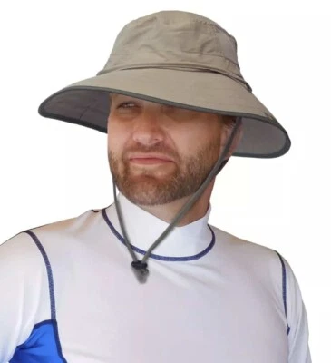 NUEVO Sombrero Booney Boonie Caqui Zona de Protección Solar UPF 50+ Pesca Extrema Exterior Foto 1 de 3