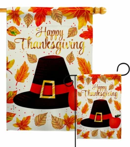 Capotain Thanksgiving Garden Flag Fall Decorative Small Gift Yard House Banner - Picture 1 of 17