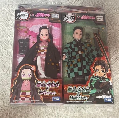 Conjunto de figuras de muñeca Licca Chan Demon Slayer Tanjiro Nezuko Kimetsu no Yaiba SpeedPAK Foto 1 de 4