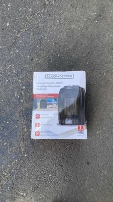 BLACK+DECKER BHDC201 1500W Personal Ceramic Heater Black Adjustable - Image 1 of 4