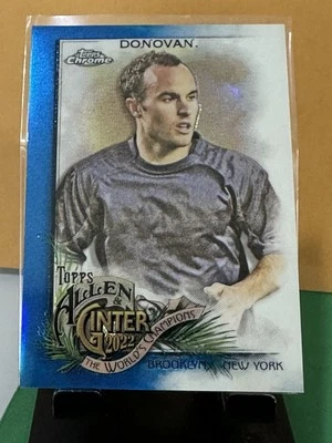 2022 Topps Allen & Ginter Chrome Blue Refractor /150 Landon Donovan #184 - Image 1 of 4