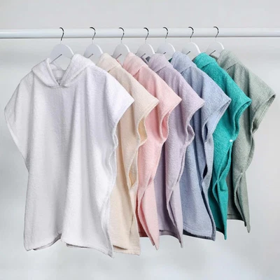 Superior Lyron Kids Cotton Terry Hooded Poncho Bath Towel - Image 1 of 4