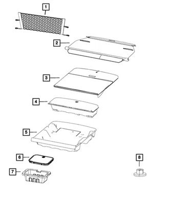 正品 Mopar 货物网 5023972AB — 第 1/4 张图片