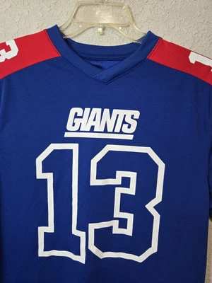 Camiseta deportiva del equipo de fútbol americano Odell Beckham Jr. #13 Majestic NY Giants talla mediana NFL Foto 1 de 4