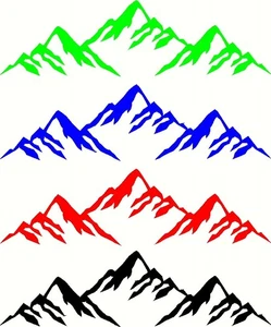 Mountain Range Buy 1 get 3 FREE Decal Vinyl Sticker JDM window Truck FREE SHIP - Bild 1 von 3
