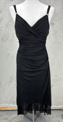 Vintage Y2K Trixxi Dress XL black baby doll  mesh Dark Fairycore  Whimsigoth - Image 1 of 4