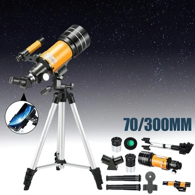 MARKENLOS Astronomie Teleskop für Erwachsene High Powered 70mm 300mm Professionelle NEU