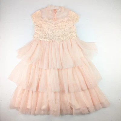 Vestido de encaje Trish Scully Peach - 8 jóvenes Foto 1 de 4