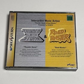 Sega Saturn THUNDER STORM and ROAD BLASTER Spine * 3229 ss