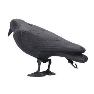 Simulation Plastic Crow Statue Hunting Bait Decoys For Outdoor Garden Decoration