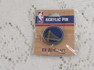 GOLDEN STATE WARRIORS BRIDGE BLUE LOGO PIN - 1.5" NEW FOR SHOES HATS LAPELS - Picture 1 of 2