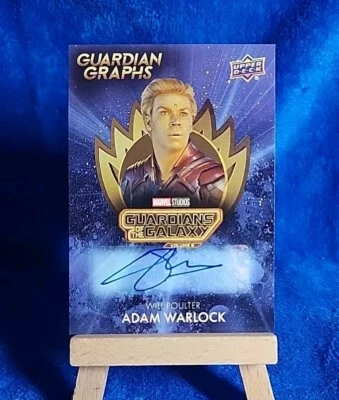 2024 UD Guardians of the Galaxy Vol 3 Will Poulter Adam Warlock Auto Graphs  - Image 1 of 2