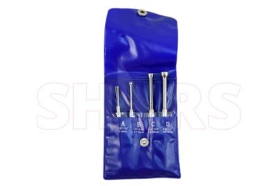 Juego de 4 medidores de orificios pequeños Shars tipo media bola calibre .125 - .5" ¡Nuevo!\ Foto 1 de 4