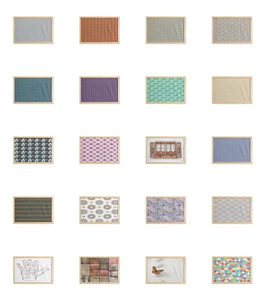 Ambesonne Boho Ornament Wall Art with Wide Frame for Bathrooms Living Room - Picture 1 of 117