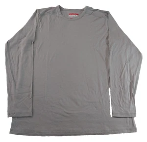 Karbon Wool Shirt Mens XL Base Layer Grey Long Sleeve 100% Merino Wool - Picture 1 of 5