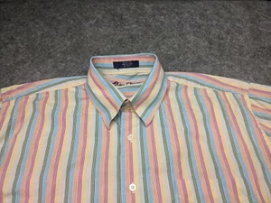 Alan Flusser Shirt Extra Large Mens Multicolor Stripe Button Down Long Sleeve XL - Picture 1 of 10