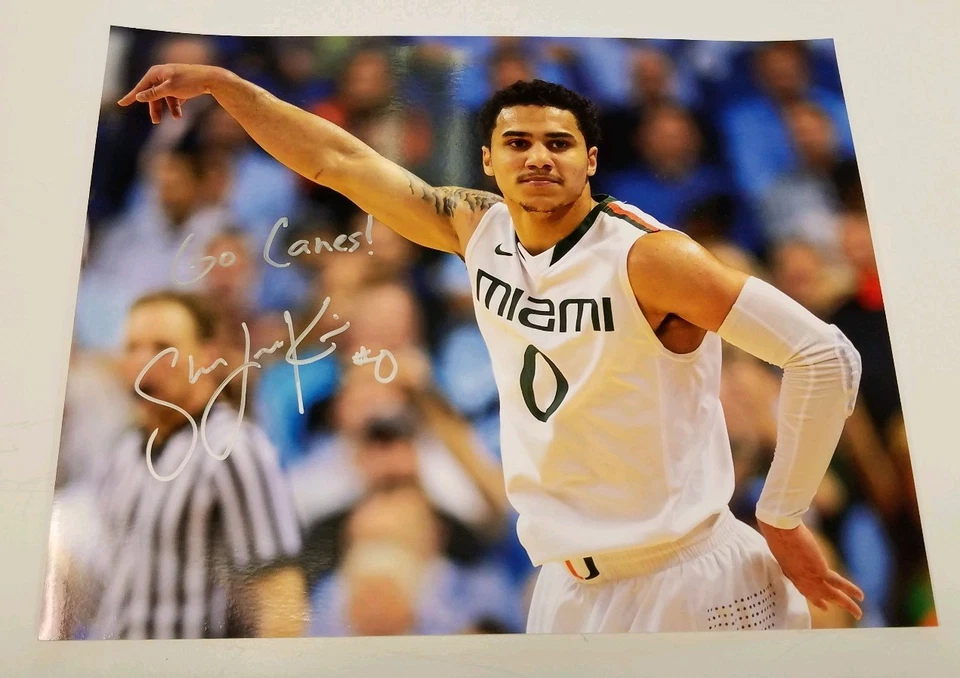 Foto rara firmada por Shane Larkin de Miami Hurricanes 8x10 certificado de autenticidad autografiada envío y devolución gratuitos Foto 1 de 1