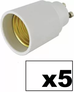 5x Lamp Socket Light Bulb Converter Adapter GU10 E27 ES Fitting BS Approved LED - Picture 1 of 2