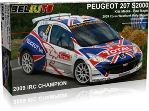 KIT 1/24 PEUGEOT 207 S2000 – MEEKE – RALLYE YPRES 2009 – BELKITS BEL-001