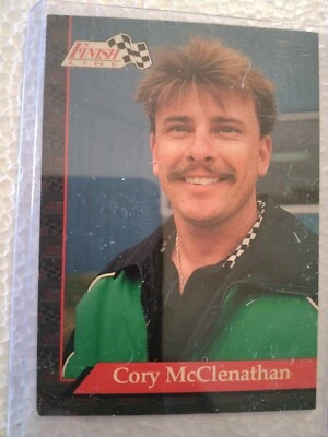 1993 NASCAR Finish Line card #28 Cory McClenathan - Image 1 of 2