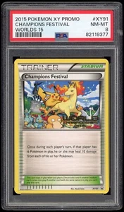 Tarjeta promocional PSA 8 casi nueva 2015 English Champions Festival Pokémon Worlds XY91 - Imagen 1 de 2