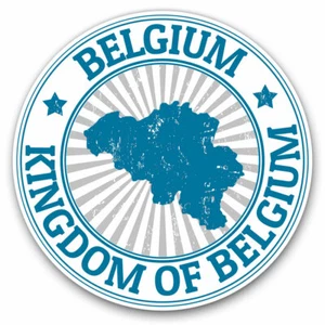 2 x Vinyl Stickers 30cm - Kingdom of Belgium Map Travel Stamp Cool Gift #4728 - Bild 1 von 9