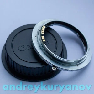 Leica R to Canon EOS with Dandelion Chip Programmable. For all EF, RF. - Picture 1 of 3