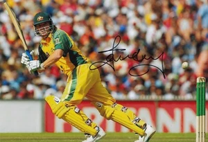 Cricket - Ian Harvey - Hand Signed 12x8 Photograph - Australia - COA - Picture 1 of 1