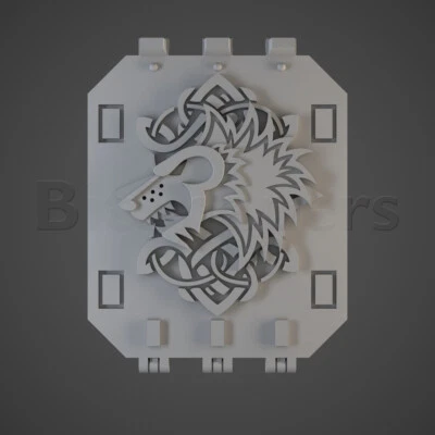 3D Bits and Kits - Space Wolves Vehicle Doors - Imagem 1 de 4