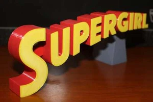 Supergirl 3D printed Logo Sign Wall Desk Shelf Art - Picture 1 of 6