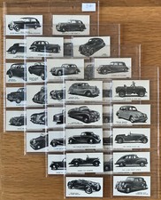 Kelloggs Motor Cars 1949 (Black & White) Full Set Of 40 Original Trade Cards