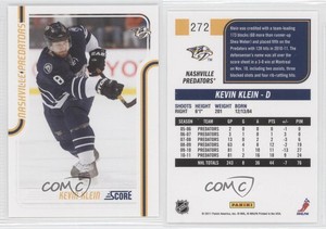 2011-12 Score Kevin Klein #272