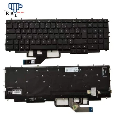 Original New France Language For Dell Alienware M17 R2 Black Laptop Keyboard - Image 1 of 4