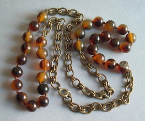 Rare Vintage Chanel 1985 Gripoix Glass Bead Necklace - Picture 1 of 6