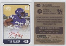 2021 Onyx Vintage College Auto Red Ink /25 Tyler Allgeier #CATA Auto