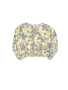 Gb Girls Yellow Floral Long Sleeve Shirt Size 5 - Picture 1 of 3