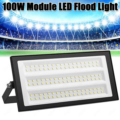LED Fluter Flutlicht Strahler Scheinwerfer Außen Baustrahler 100W Module Lampe - Bild 1 von 4