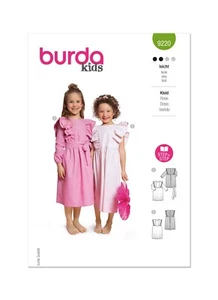BURDA KIDS 9220 CHILD'S DRESSES Sewing Pattern Sizes 2-8 Skill: EASY - Picture 1 of 3