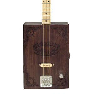 Haze Mahogany Cigar Box Guitar - Brown HX58 DIY kits - Picture 1 of 6