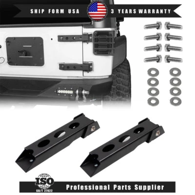 Steel Heavy Duty Reinforce Tailgate Hinge Set Fits 2007-2017 Jeep Wrangler JK - Imagem 1 de 4