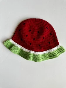 Gymboree Watermelon Crochet Hat Watermelon Picnic Sz 2T-5T Brand New  - Picture 1 of 4