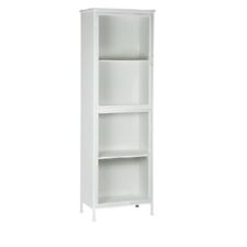 Metal Cabinet Brooklyn White With 2 Glass Doors & 2 Shelves  by Ib Laursen