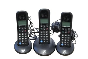 Bt Everyday Cordless Landline Phone Basic Call Blocker With 3 Handset - Zdjęcie 1 z 4