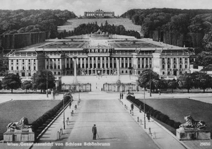 RPPC Vienna Austria Schonbrunn Palace Gloriette Hill View Lions Garden 29650 - Picture 1 of 3